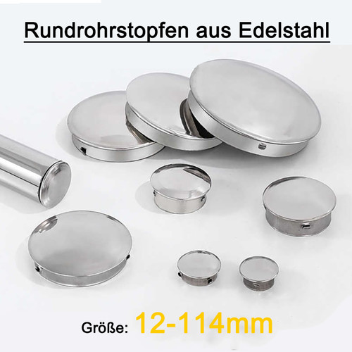 Edelstahl runde endkappen - edelstahl,